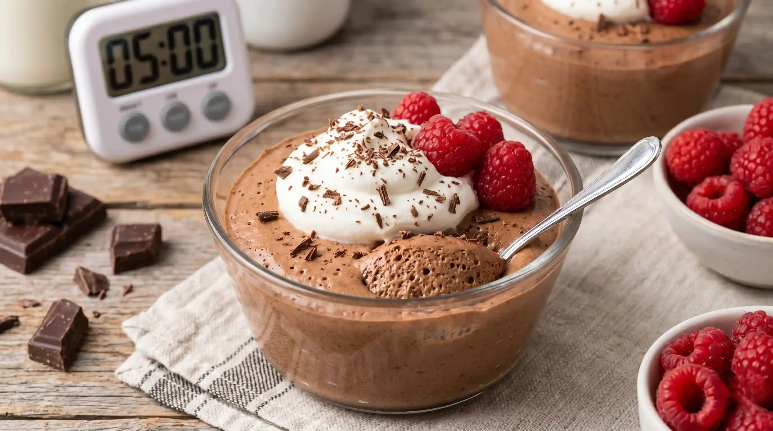 Luftiges Schokomousse ohne Ei: Das perfekte 5-Minuten-Dessert